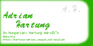 adrian hartung business card